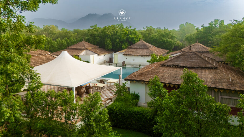 Nature-inspired villas with pool, serene luxury escape